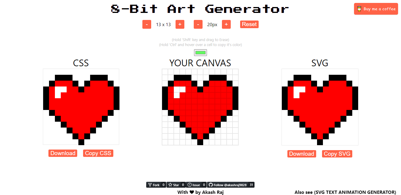 8-Bit Art Generator